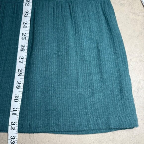 Gudrun Sjoden Organic Cotton Button Front Tunic Dress Green Small - Picture 7 of 8